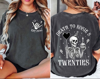 Custom 30th Birthday Shirt, Death To My Twenties Shirt, RIP To My Twenties,30th Birthday Gift for Her, 30th Birthday Gift,1996 Birthday Gift