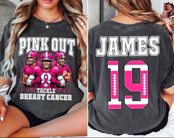 Breast Cancer Awareness Football Jersey / Women's Relaxed Fit / XS