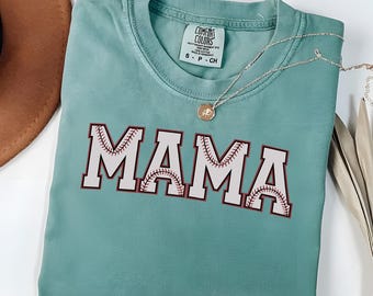 Comfort Colors® Baseball Mama Shirt, Mothers day Gift For Baseball Mom, Gift For Baseball Lover Mom Shirt, Mothers Day Shirt,Baseball Season
