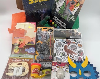 Dinosaur Activities for Creative Play, Dino Book, Stickers, and Painting,