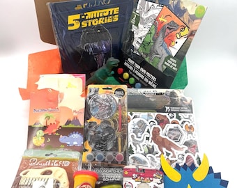 Dinosaur Storybook & Toy Gift Set, Activity Books