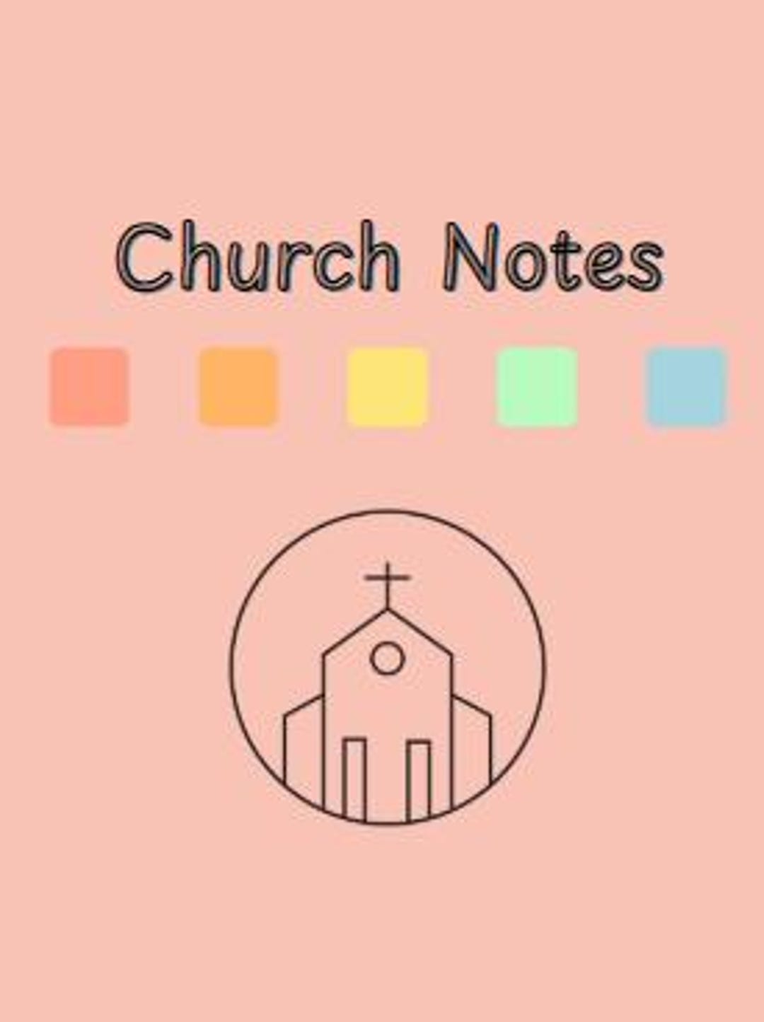 Church Notes Printable (digital Download) - Etsy