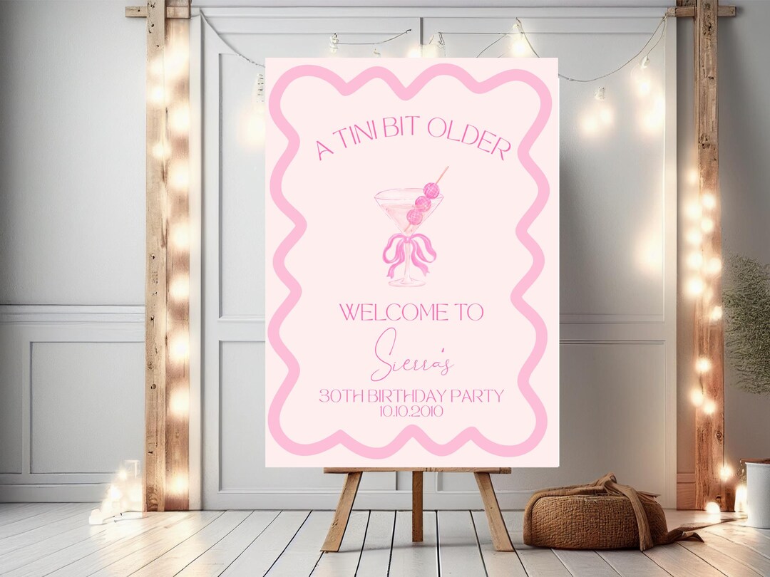 Welcome Bit A TINI BIT OLDER - Invitation & Welcome Sign Bundle - Etsy