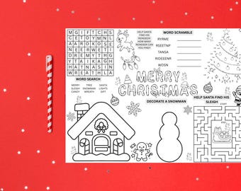 Página de actividades navideñas para niños