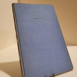 SIGNED, T.S. Eliot, &quot;Marina&quot; (1930). Limited First Edition (No. 101 of 400 copies). No. 29 of the &quot;Ariel Poems&quot; Series. London.