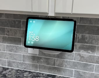 Under-Cabinet / Under-Desk Mount for Echo Show 8.7” and 11”– Space-Saving, Adjustable Holder