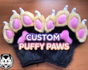 CUSTOM Fursuit Puffy Paws - Furry Paws Commission (READ DESCRIPTION)
