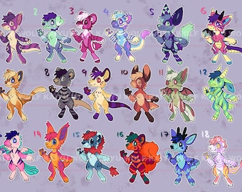 NEW Furry adopts, Cheap Fursona Digital Character Adoptables