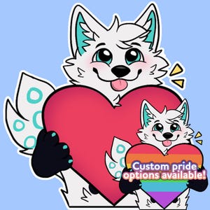 Love Heart YCH Telegram Furry Sticker