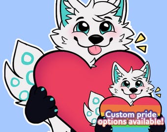 Love Heart YCH Telegram Furry Sticker