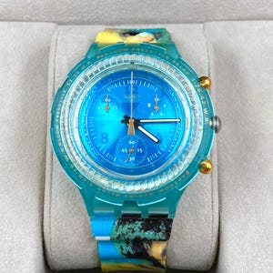 SWATCH Mark Spitz Aqua Chrono SBZ103 - NOS con caja para los Juegos Olímpicos de Atlanta de 1996