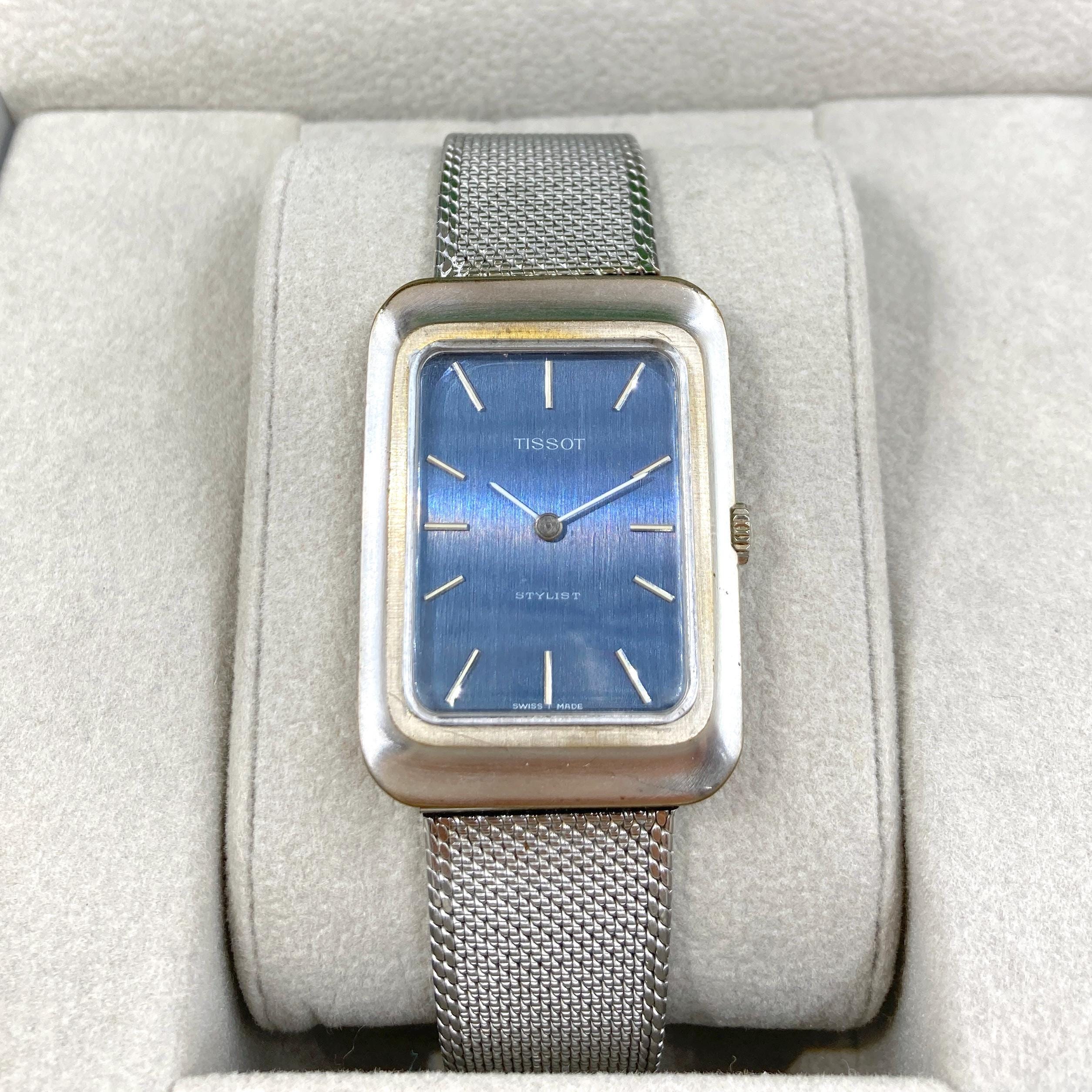 VINTAGE 70's TISSOT STYLIST Elegant Tank Watch - Etsy