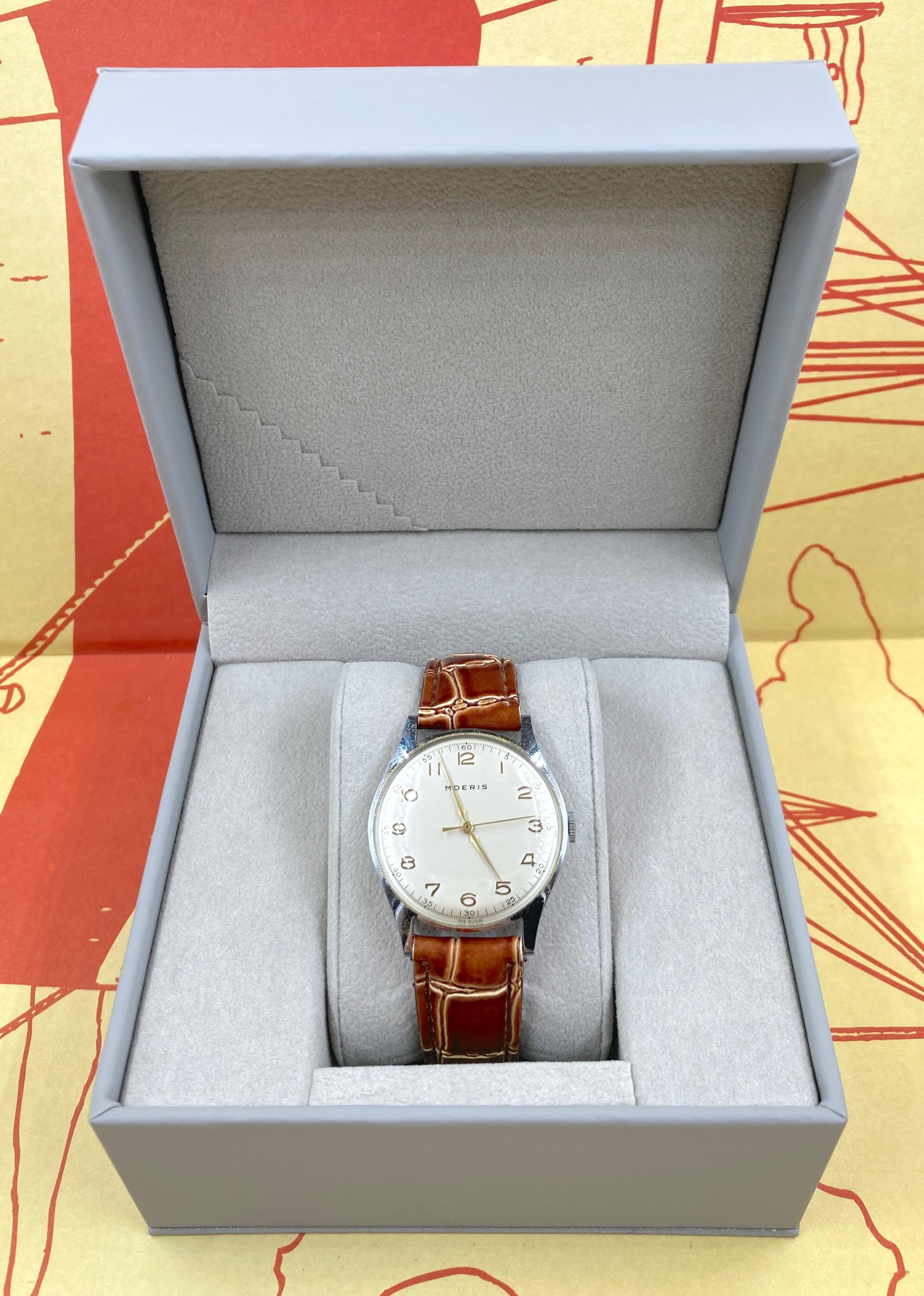 VINTAGE 1950's Swiss Made MOERIS Watch With Mint Dial - Etsy