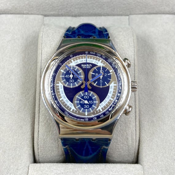 VINTAGE 1995 SWATCH IRONY Chronograph  display picture 2