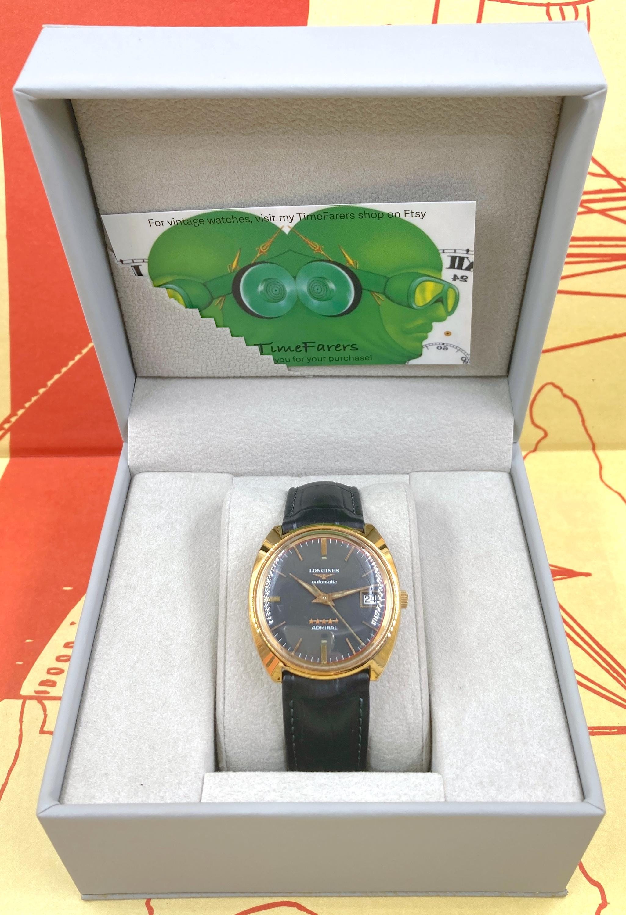 ヴィンテージ 1970年代 ロンジン アドミラル オートマチック - Etsy 日本