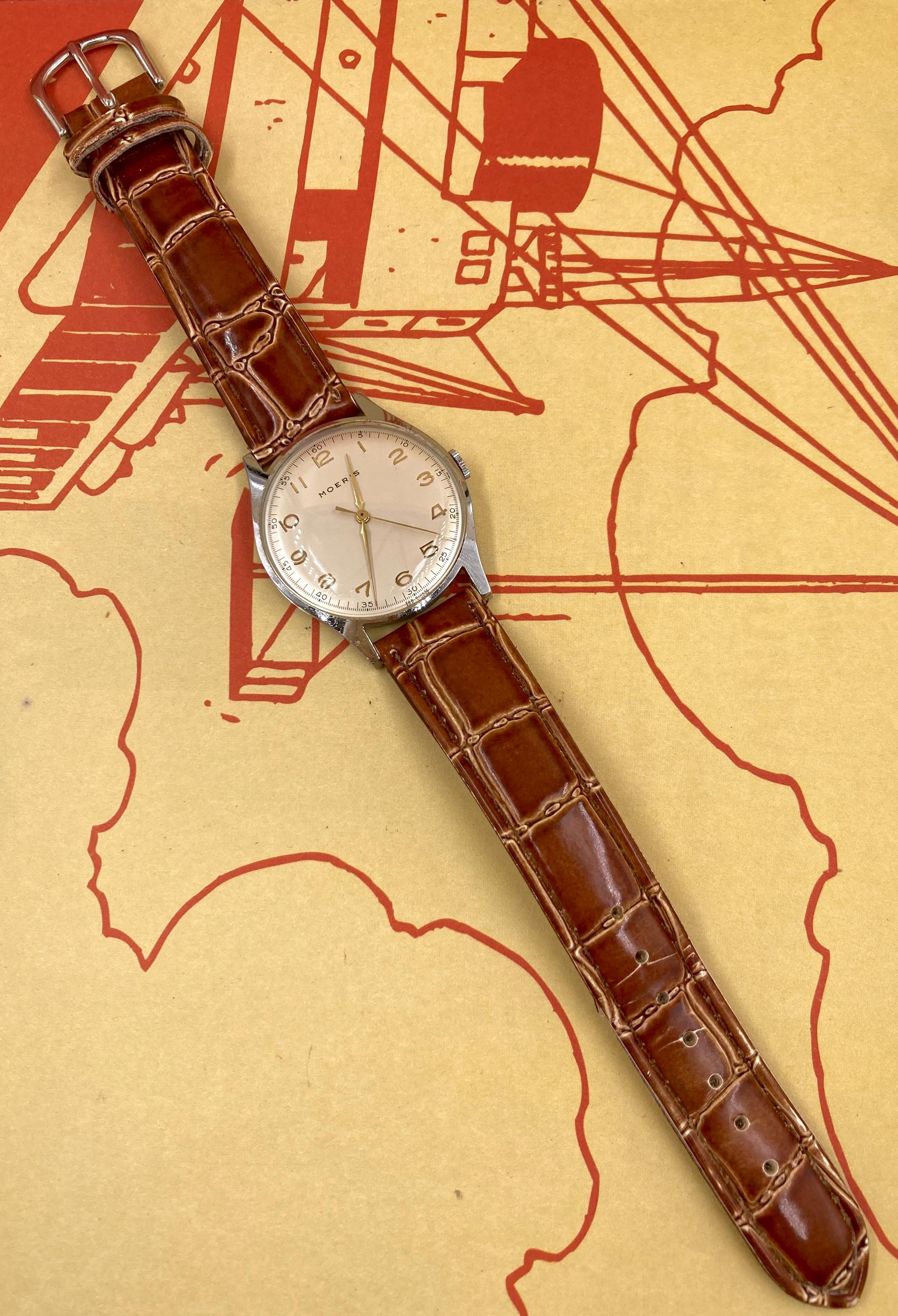 VINTAGE 1950's Swiss Made MOERIS Watch With Mint Dial - Etsy