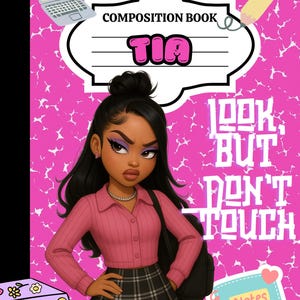 Composition Notebook Cover Template | 8.5x11 | Canva Editable | Instant Download | Back to School