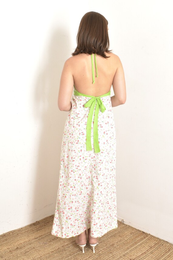 Vintage 1970s Dress / 70s Strawberry Print Maxi D… - image 6