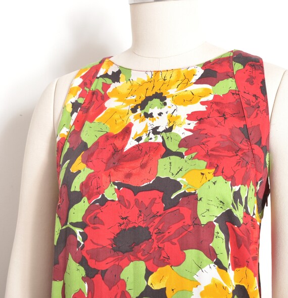 Vintage Dress / Pierre Cardin Floral Print Cotton… - image 4