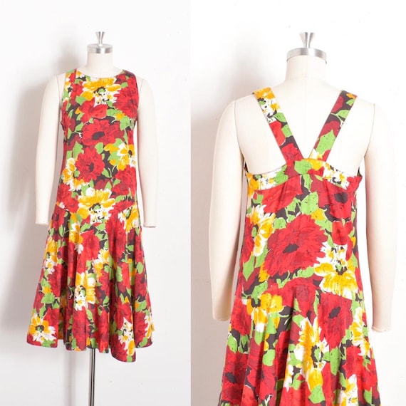 Vintage Dress / Pierre Cardin Floral Print Cotton… - image 1