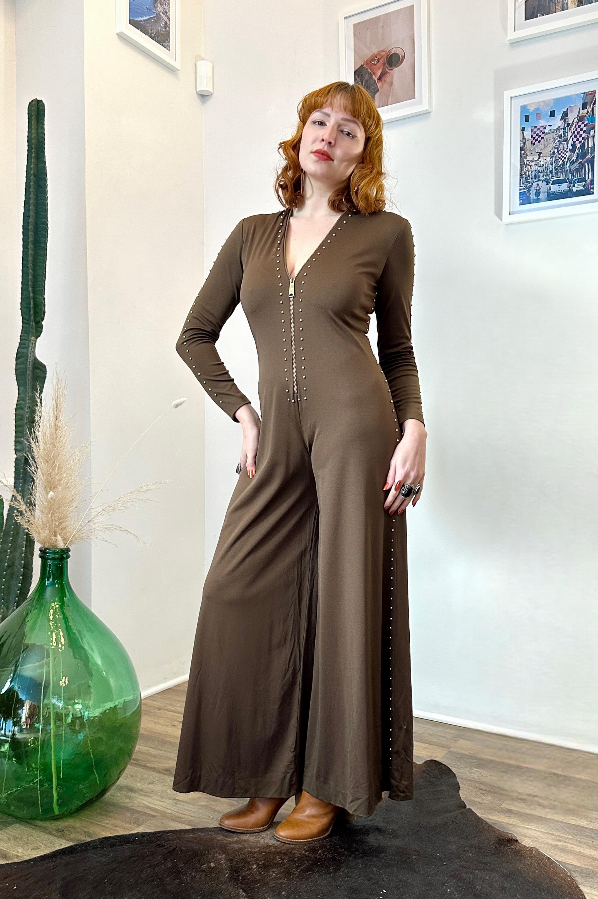 70s Green Jumpsuit - Etsy 70s Green Jumpsuit - Etsy