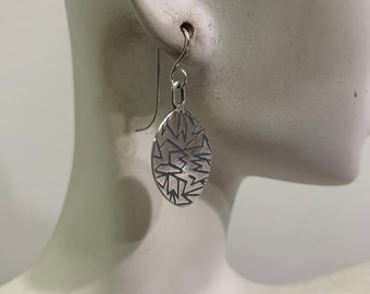 Sterling Abstract Earrings