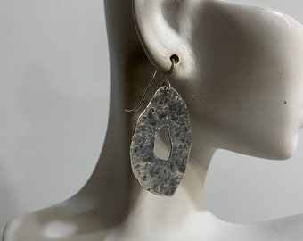 Boucles d'oreilles abstraites en argent sterling