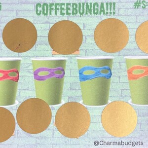 Coffee series Scratch Off Savings Challenge