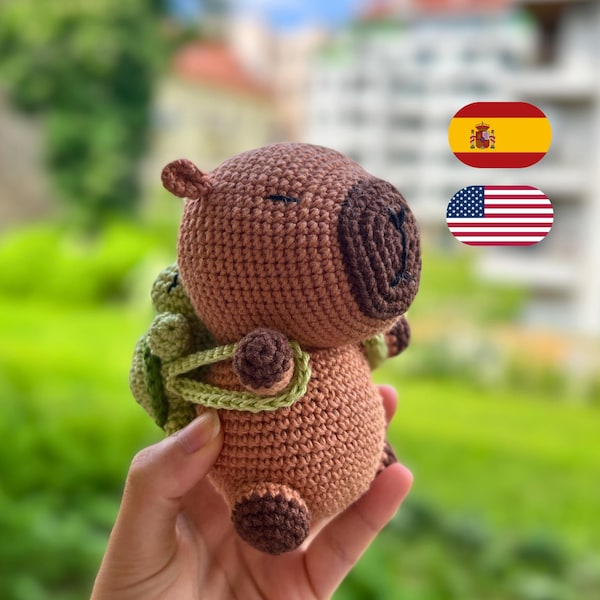 School Capybara Backpack - Etsy UK