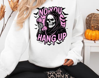 Halloween Crewneck | Pink Horror Halloween Sweatshirt