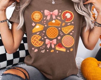 Thanksgiving Graphic Tee | Fall Dessert Shirt | Fall Comfort Colors T-Shirt