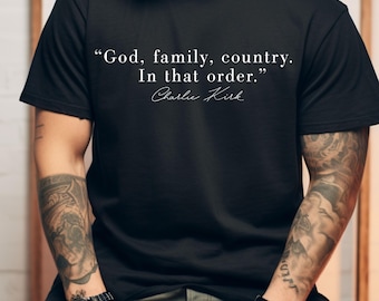 God Family Country T-Shirt | Unisex Patriotic Comfort Colors Tee