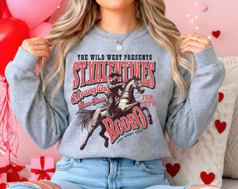 St. Valentines Rodeo Crewneck | Western Valentine Sweatshirt