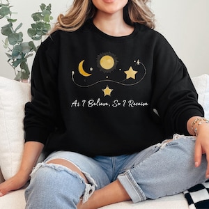 Celestial Crewneck Sweatshirt: Cozy Astrology Gift