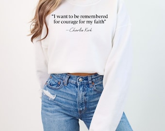 Courage for My Faith Crewneck | Conservative Faith Sweatshirt