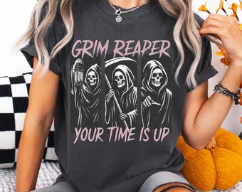 Grim Reaper Halloween Shirt | Comfort Colors Spooky Tee
