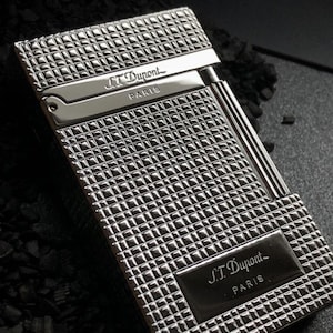 S.T. Dupont Ligne 2 Silver Luxury Lighter – Vintage Collectible Gas Lighter – French Craftsmanship - ST Dupont Brand