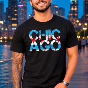 Chicagos namn (skämt/grunge) PNG-design - direkt nedladdning - 300 DPI