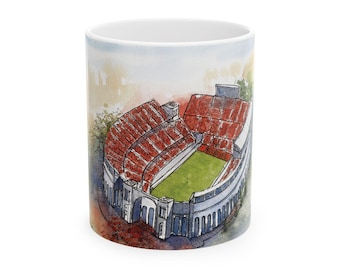 Taza de los Ohio State Buckeyes, diseño del estadio Horseshoe, regalo para fanáticos de OSU