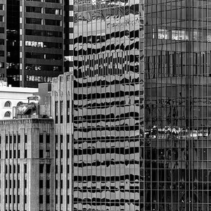 Black and White Steel and Glass