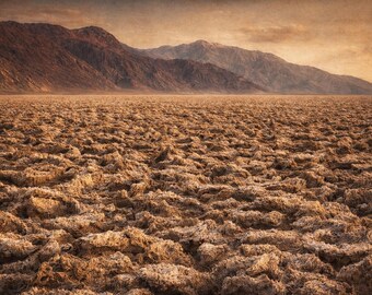 Death Valley Wall Art, Salt Flat Landscape Photography, Desert Nature Print, Southwestern Home Decor