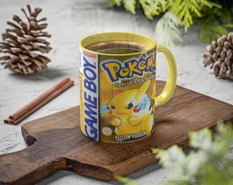 Taza Pokémon Pikachu Amarillo Edición Game Boy | Pixel-Mugz