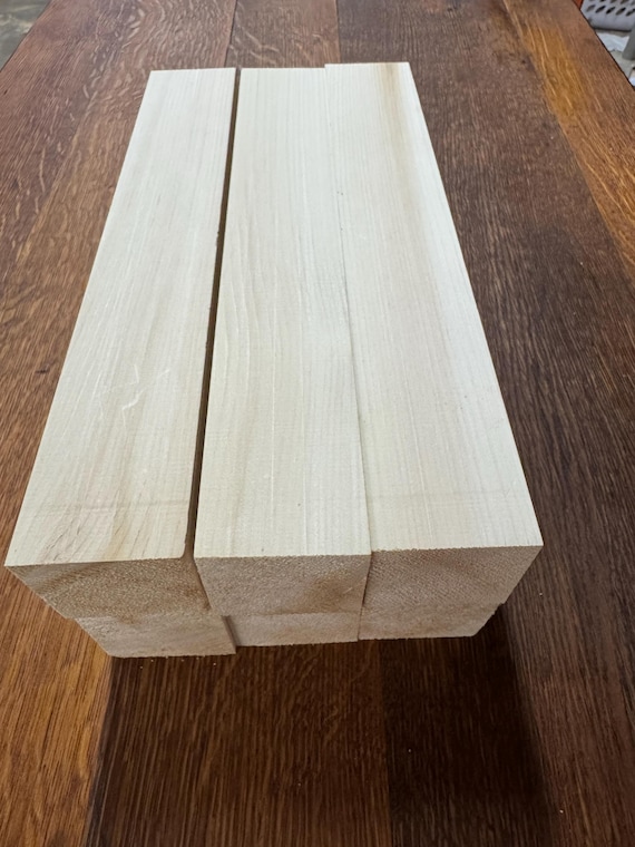 2"x2"x12" Northern White Cedar #1 clear wood blanks 6pack