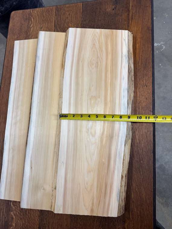 live edge Northern White Cedar Kiln dried and planed to 1"