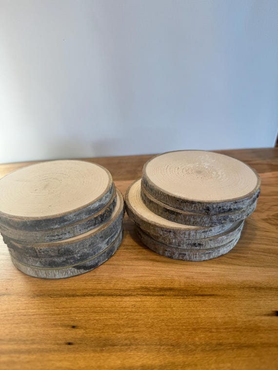 10 Maple slices 3.5"-4" wood coasters craft supply rustic decor