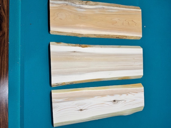 Northern white cedar boards live edge