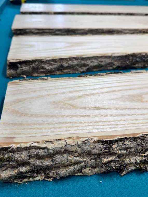 Live edge Ash boards 4/4 thick
