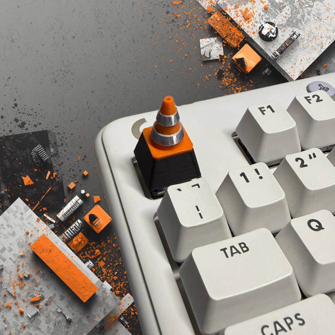 Novelty Road Cone Key Cap, Custom Mechanical Keyboard Key - Etsy
