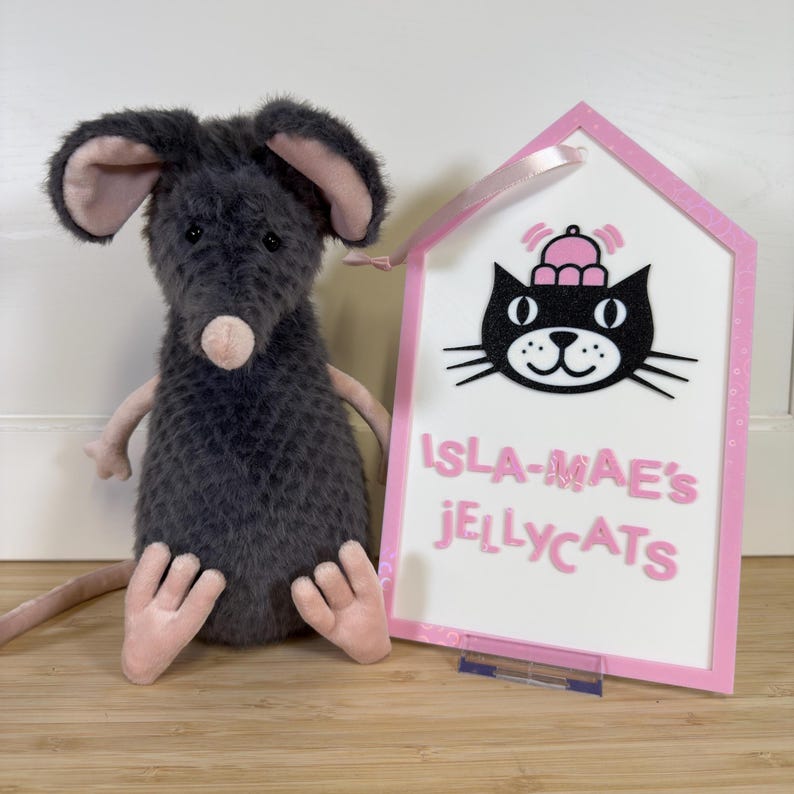 25cm Example jellycat personalized sign