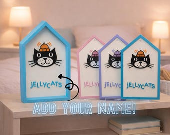 Jellycat Personalised Sign, Up to 32cm! Personalized Jellycat Name Tag, 3D Printed